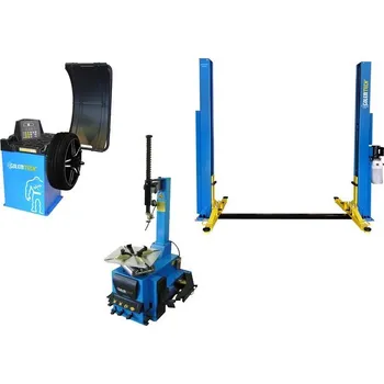 Set 2 ECONOMIC: Zouvačka TC-01, vyvažovačka TW-01, dvousloupový zvedák 3,5 t - Golemtech