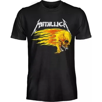 Pánské tričko triko Metallica - Flaming Skull