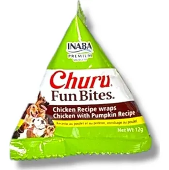 Pamlsek pro psa Inaba Churu Fun Bites dog snack kuře&dýně 12 g 1ks