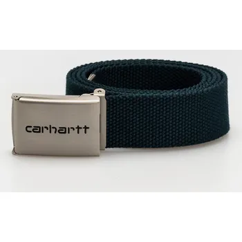 Opasek Carhartt WIP Clip Chrome (deep lagoon), zelená