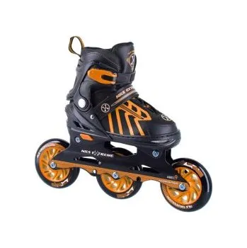 Kolečkové brusle NILS Extreme NA18812 oranžové EU 29-33 brusle + DÁREK DLE VÝBĚRU!