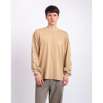 Carhartt WIP L/S Terrestrial T-Shirt Dusty H Brown/Natural pigment dyed XL