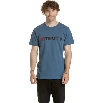 Pánské tričko Pánské tričko Meatfly Joe petrolejová L