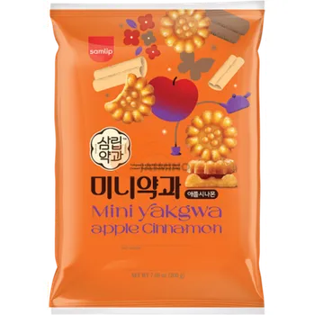 Bonbon SAMLIP Sušenky mini Yakgwa, jablečná skořice 200g