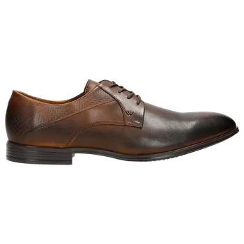 Pánské polobotky Hnědé Pánské Společenské Polobotky Z Hladké Kůže Wojas 1016352 40