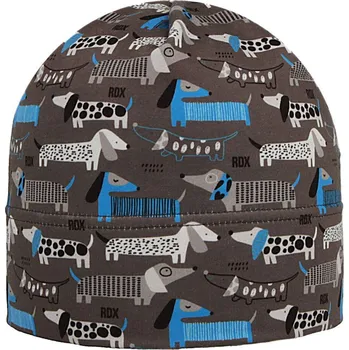 Kojenecká čepice RDX Bavlněná nasazovací čepice pejsci šedo-modrá Vel. 4