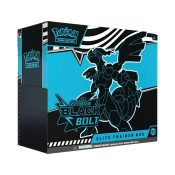 Karetní hra Pokémon TCG: Black Bolt Elite Trainer Box Rip and Ship: Produkt bude rozbalen na LIVE streamu.