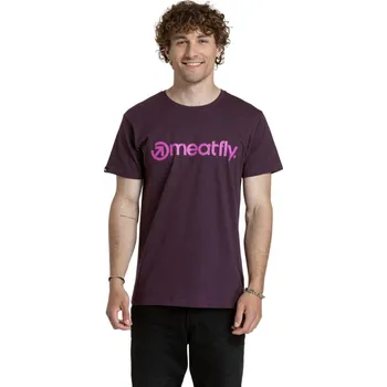 Pánské tričko Meatfly MF Logo fialová L