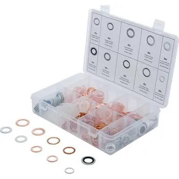 BGS Technic BGS 85225 Souprava těsnicích kroužků měď, hliník, nylon (250 dílů)