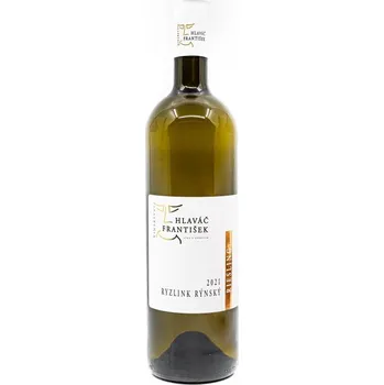 Ryzlink rýnský Riesling 2021, pozdní sběr, vinařství František Hlaváč, suché