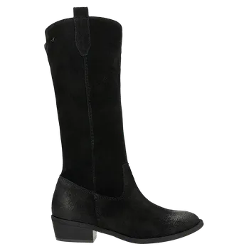 Dámské polobotky Černé Vysoké Dámské Kotníkové Boty Z Veluru Wojas 5525561 39