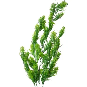 umělá květina Umělá rostlina střapaté zelené lístky – 75 cm