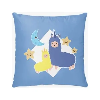 Dekorativní polštářek Polštářek, bavlna, Stádo lamorožců, 38x38 cm