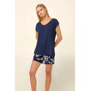 Dámské pyžamo Dámské pyžamo s krátkou nohavicí modal Vamp 22048 Velikost: XXL