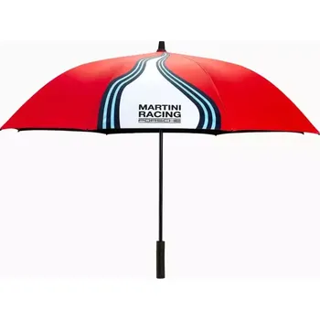 PORSCHE XL umbrella MARTINI RACING® Deštník XL Ø160cm červená s bílou a modrou (Velký a stylový deštník v ikonickém designu MARTINI RACING®. S větruodolným systémem a automatickým otevíráním.)