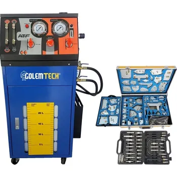 Golemtech Pneumatická plnička oleje ATF pro automatické převodovky, 85 adaptérů