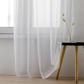 Homede Záclona Kresz Loops, bílá, 140 x 160 cm