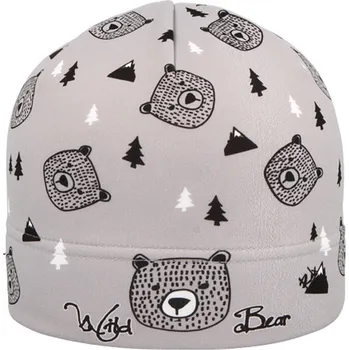 Kojenecká čepice RDX Chlapecká čepice Méďa Šedá Vel. 2