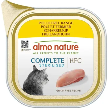Krmivo pro kočku Almo Nature complete sterilised volné kuře 17x85 g
