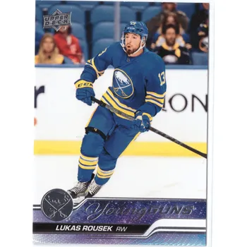 Sběratelská karetní hra 2023-24 UD Series 1 LUKAS ROUSEK Young Guns