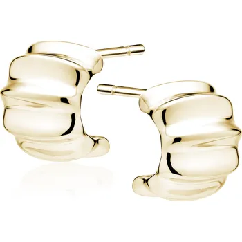 Náušnice Pozlacené stříbrné puzetové náušnice s varhánky - Meucci SLE499