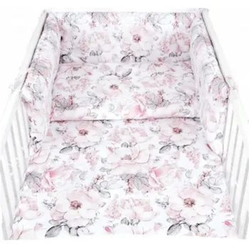Dětská postýlka Souprava do postýlky 3 díly - kvety