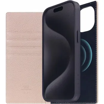 Pouzdro na mobilní telefon SLG Design pouzdro D8 Magsafe Full Grain Leather pro iPhone 15 - Light Cream