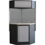 Rohová sestava dílenského nábytku Procarosa PROFI XS Pracovní deska: dřevěná