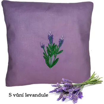 Nákupní taška Polštářek 20 x 20 cm - Levandule na sv. fialové