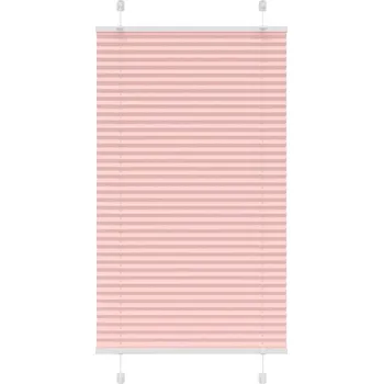 vidaXL Plisovaná roleta růžová 75x150 cm Šířka látky 74,4 cm Polyester