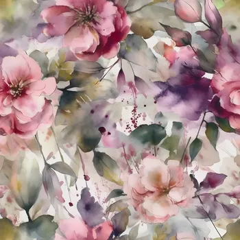 Úplet, Lehce rozpité růžové květy (E) (Top kvalitní úplet Bella digitisk)