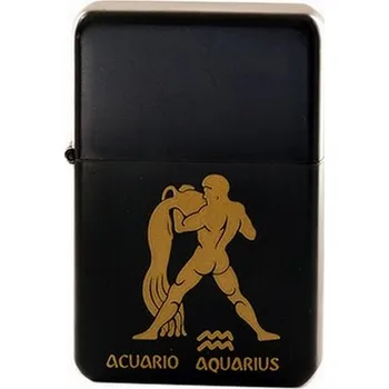 Zapalovač Benzínový zapalovač Znamení | Vodnář + Možnost Gravírování + Benzín Zdarma