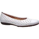 Letní vycházková obuv-baleríny, Gabor, bílá: 27,8 42 (7614-7614)
