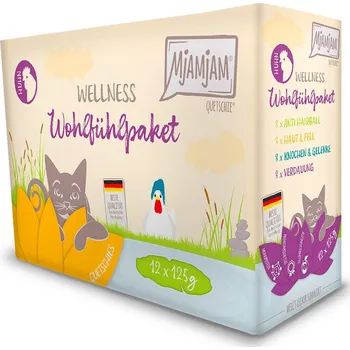 Krmivo pro kočku MjAMjAM wellness balíček well-being kuře 12x125 g