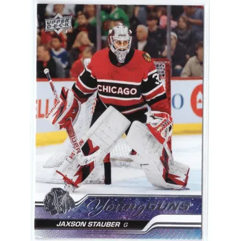 Sběratelská karetní hra 2023-24 UD Series 1 JAXSON STAUBER Young Guns