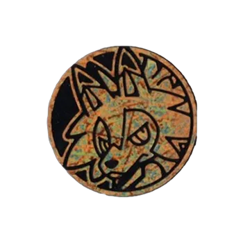 Karetní hra Burning Shadows: Lycanroc Coin (Rock Steady Theme Deck)