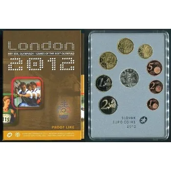 SLOVENSKO. Sada oběžných mincí 2012. LONDON 2012. Hry XXX. olympiády. PROOF.