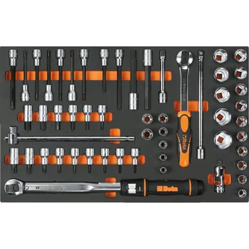 Modul - 1/2" gola sada, 54 ks , pěnová EVA výplň - Beta Tools