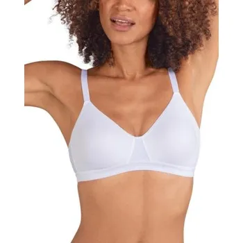 Podprsenka Dámská pohodlná nevyztužená podprsenka Naturana 5021 bílá 80B