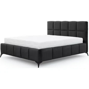Postel Dvoulůžková postel MIST 140x200 Velvetmat 06 tmavě šedá