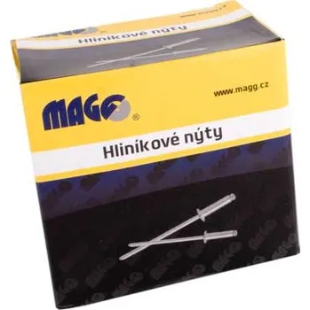 Trhací nýty hliník-ocel, průměr 4,8 mm, 500 ks, různé délky - MAGG Délka: 7,9 mm