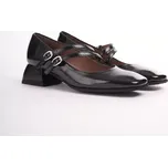 WONDERS dámské lodičky lak černé