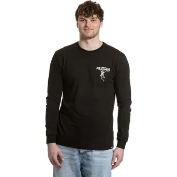 Pánské tričko Pánské tričko s dlouhým rukávem Meatfly Julien černá XXL