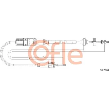 Spojkové lanko COFLE Tažné lanko, ovládání spojky 102968