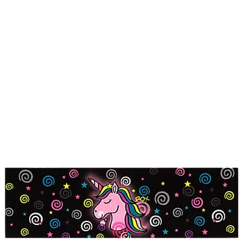 Kojenecká čepice RDX Funkční elastická čelenka Jednorožec Černá Vel. S