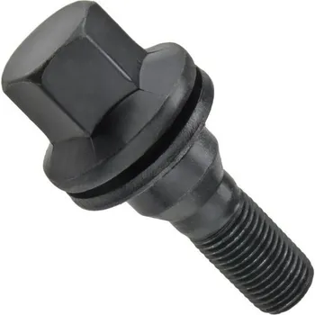 Šroubek na kolo Šrouby pro originální kola Peugeot, Citroen M12x1,25 - (plochá podložka) Black - Carbonado