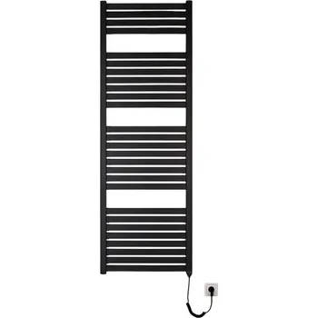Radiátor Admiral Koupelnový radiátor QUADRA II, 450 × 1330 mm, 500 W, plochý, elektrický, černý KH-E 450/1330 -500W RAL 9005
