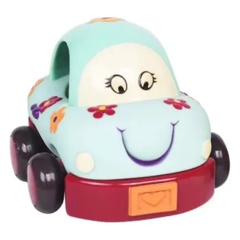 Hračka pro nejmenší B.Toys B-TOYS autíčka na setrvačník WHEEEE-IS! Květinka