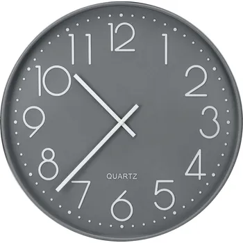 Home Styling Collection Nástěnné hodiny s výrazným ciferníkem, Ø 50 cm, šedé