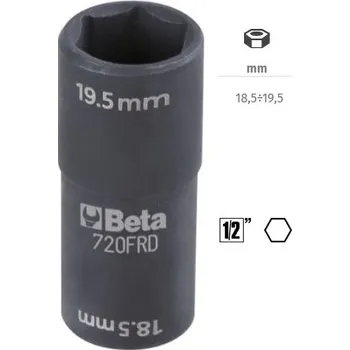 Beta tools Rázová hlavice na matice kol Ford s poškozenými hliníkovými kryty